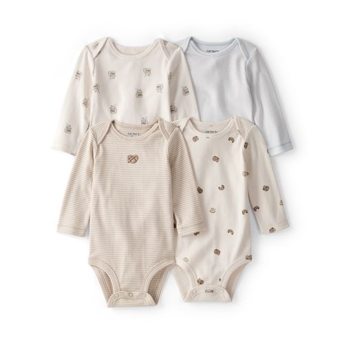 Carter´s Pack 4 Bodies Mangas Largas