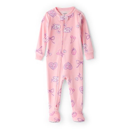 Carter´s Osito Pijama Plush Cierre Rosa