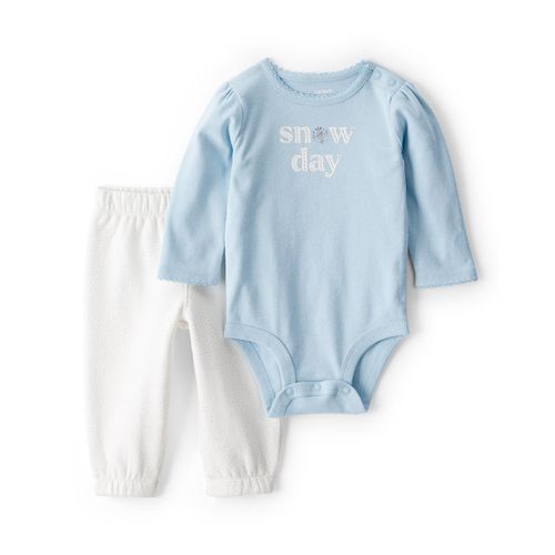 Carter´s Set 2 Piezas Body Mangas Largas Pantalon Snow Day