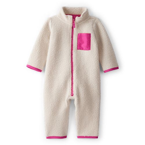 Carter´s Enterito Mangas Largas Sherpa Blanco Rosa