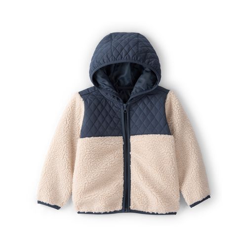 Carter´s Campera Sherpa Capucha Azul Blanca