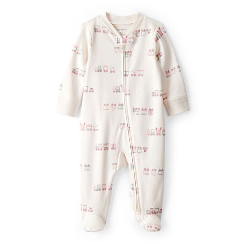 Carter´s Osito Pijama Cierre Algodon Trenes