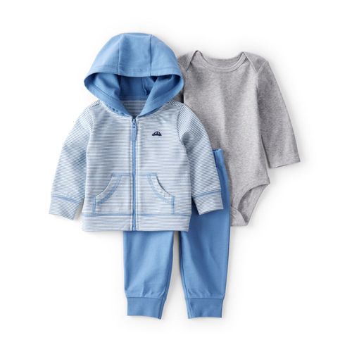 Carter´s Set 3 Piezas Body Mangas Largas Campera Capucha Pantalon