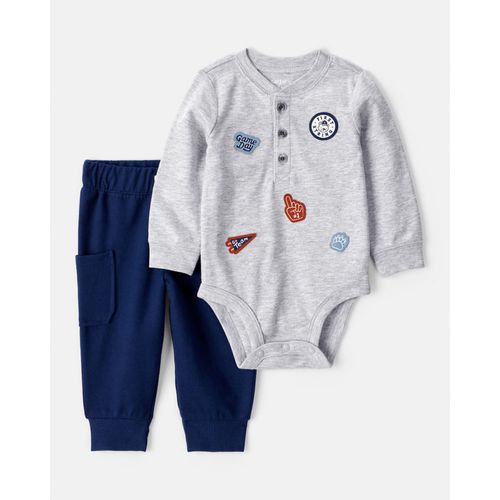 Carter´s Set 2 Piezas Body Mangas Largas Pantalon