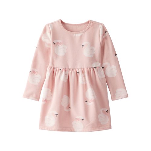 Carter´s Vestido Mangas Largas Cisnes Rosa