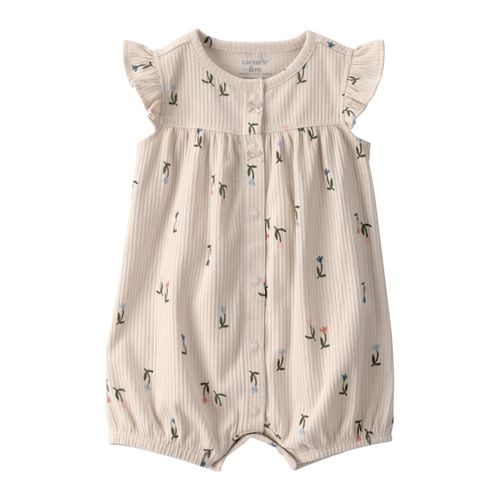 Carter´s Enterito Musculosa Broches Floral Volados