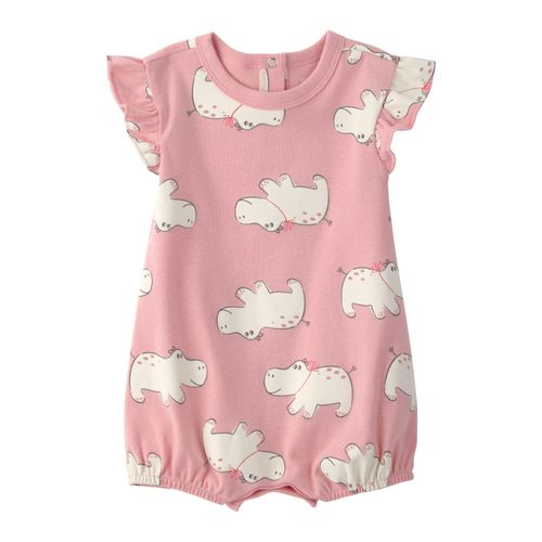 Carter´s Enterito Musculosa Broches Hipopotamo Rosa