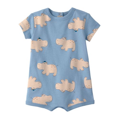 Carter´s Enterito Musculosa Broches Hipopotamo Celeste