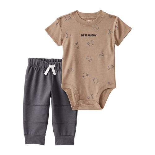 Carter´s Set 2 Piezas Body Mangas Cortas Pantalon Best Buddy