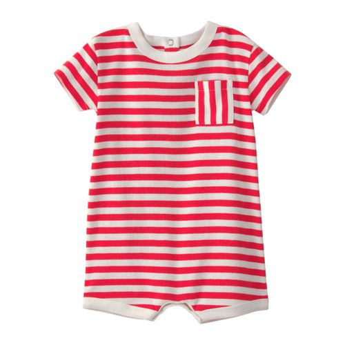 Carter´s Enterito Mangas Cortas Rayado Blanco Rojo