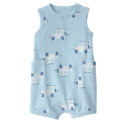 Carter´s Enterito Musculosa Autitos Celeste