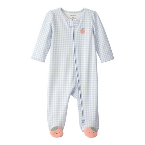 Carter´s Osito Pijama Algodon Cierre Durazno