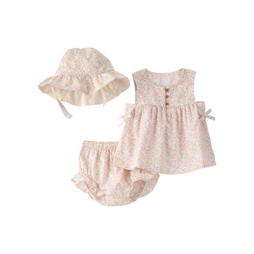 Carter´s Set 3 Piezas Remera Musculosa Short Gorro Floral
