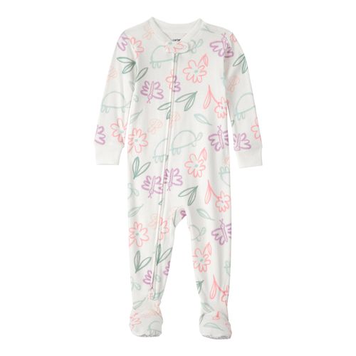 Carter´s Osito Pijama Algodon Cierre Floral