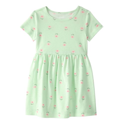 Carter´s Vestido Mangas Cortas Verde Floral