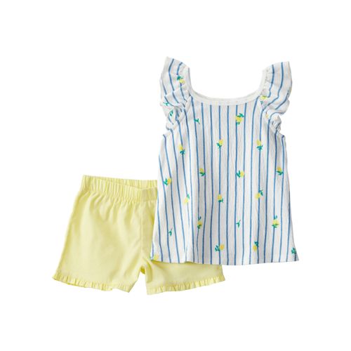 Carter´s Set 2 Piezas Remera Mangas Cortas Short Limones