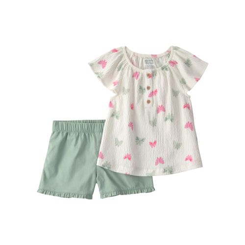 Carter´s Set 2 Piezas Remera Mangas Cortas Mariposas Short