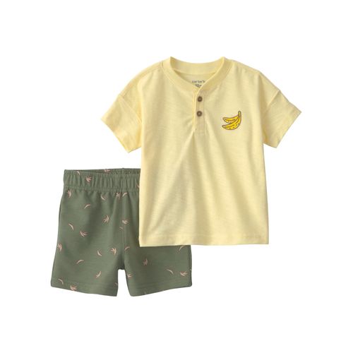 Carter´s Set 2 Piezas Remera Mangas Cortas Short Bananas