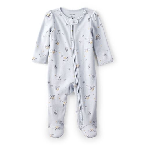 Carter´s Osito Pijama Algodon Cierre Unicornios