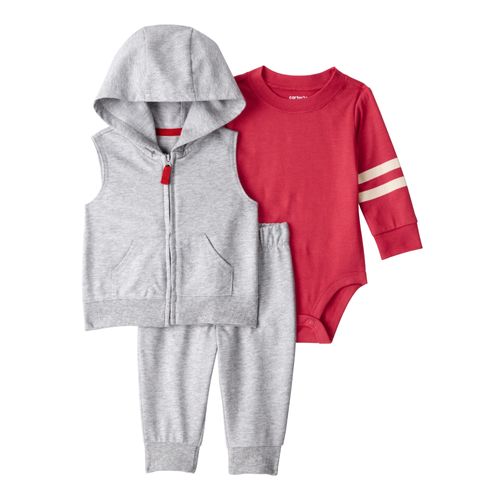 Carter´s Set 3 Piezas Body Mangas Largas Chaleco Pantalon