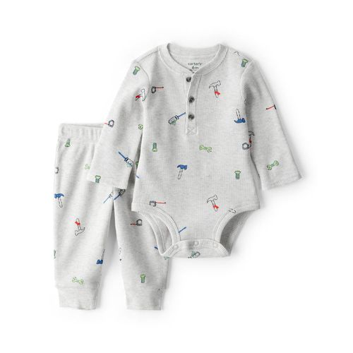 Carter´s Set 2 Piezas Body Mangas Largas Pantalon Herramientas