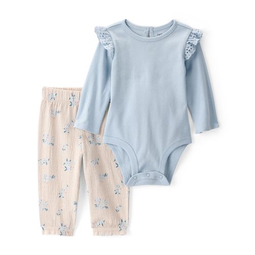 Carter´s Set 2 Piezas Body Mangas Largas Pantalon