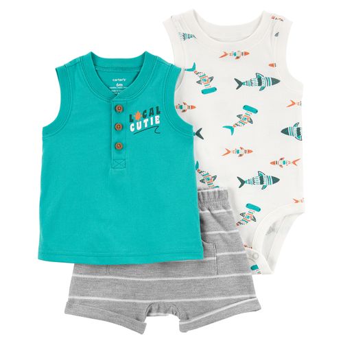 Carter´s Set 3 Piezas Body Musculosa Remera Musculosa Short