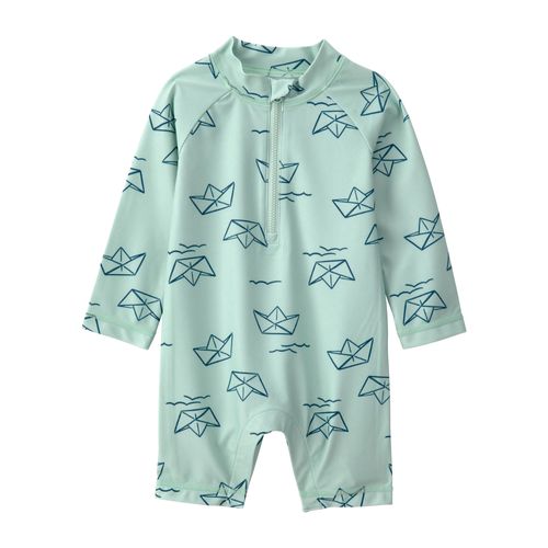 Carter´s Traje Baño 1 Pieza Mangas Largas Barquitos Papel