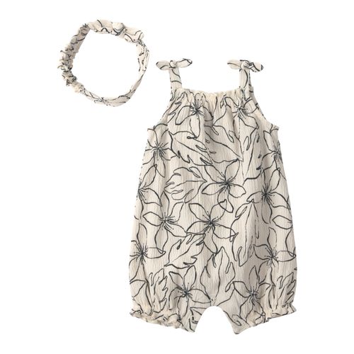 Carter´s Set 2 Piezas Enterito Musculosa Vincha Flores