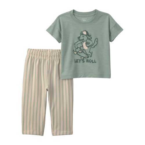 Carter´s Set 2 Piezas Remera Mangas Cortas Pantalon Let'S Roll