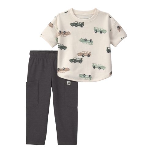 Carter´s Set 2 Piezas Remera Mangas Cortas Pantalon Autitos