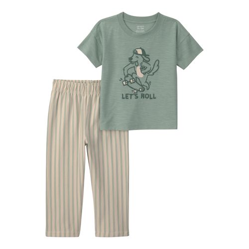 Carter´s Set 2 Piezas Remera Mangas Cortas Pantalon Let'S Roll